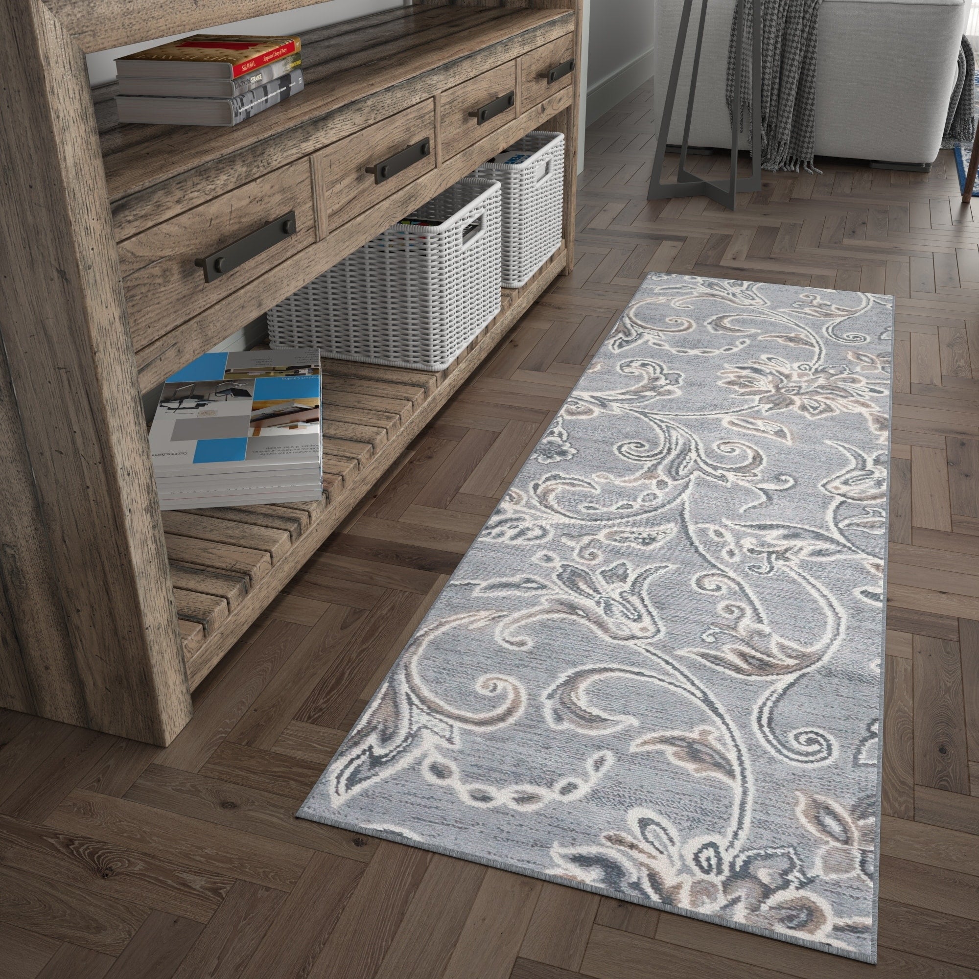 Carrington Transitional Floral & Botanical Indoor Area Rug