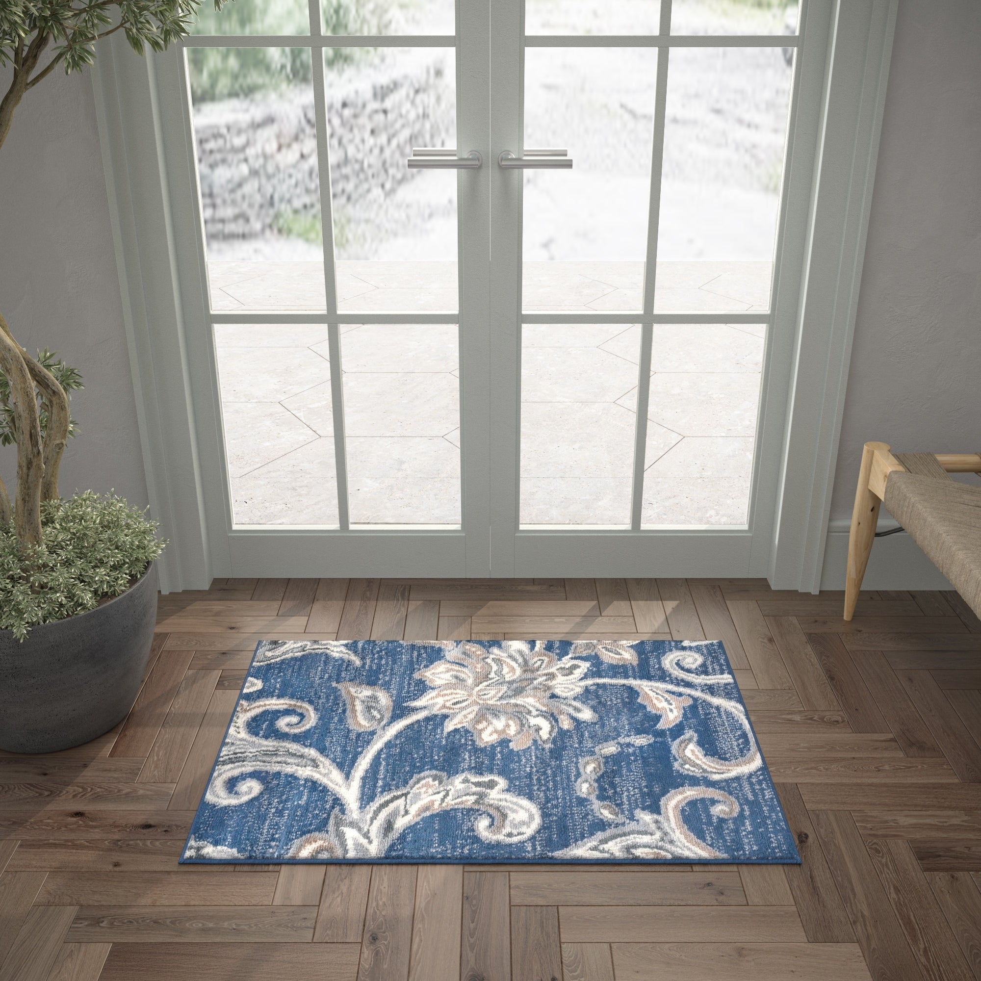 Carrington Transitional Floral & Botanical Indoor Area Rug