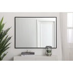 Carson Carrington Salsnas Metal Frame Rectangular Mirror