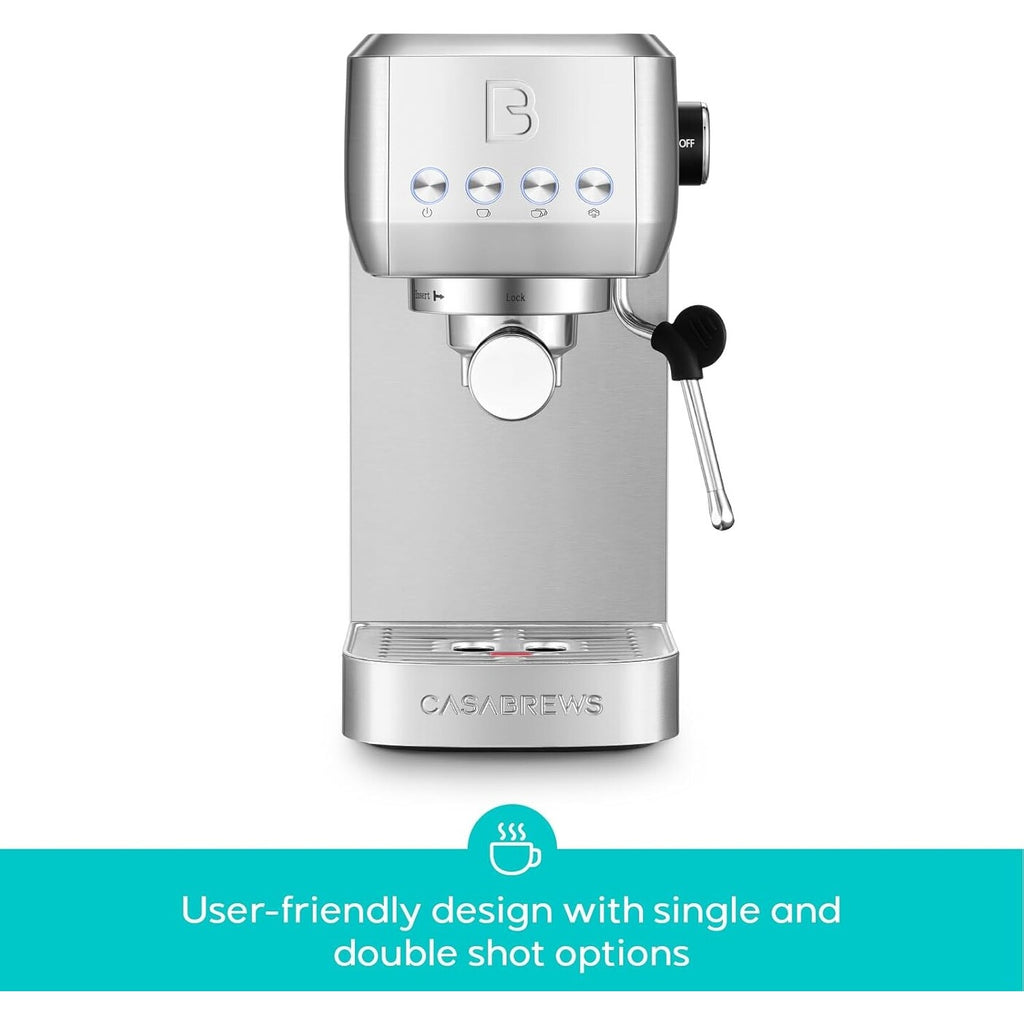 Machine à expresso professionnelle Casabrews 3700E 20 bars avec mousseur à lait - N/A