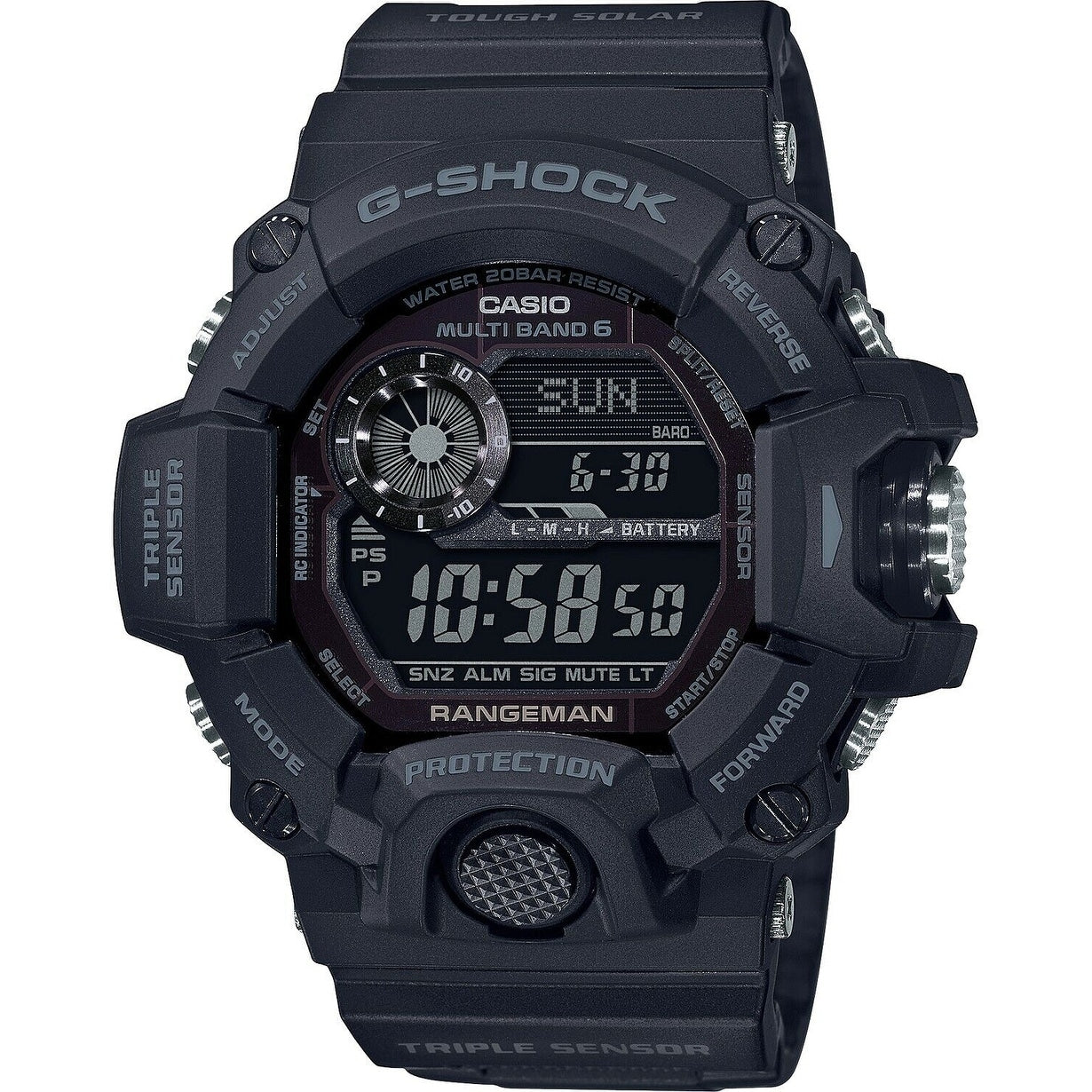 Montre numérique solaire Casio G-Shock Rangeman