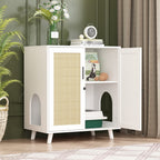 Bac à litière pour chat, maison pour chat, table d'appoint, porte, armoire, bibliothèque