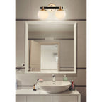 Cecil Globe Metal/Frosted Glass Modern Contemporary LED Vanity, by JONATHAN Y