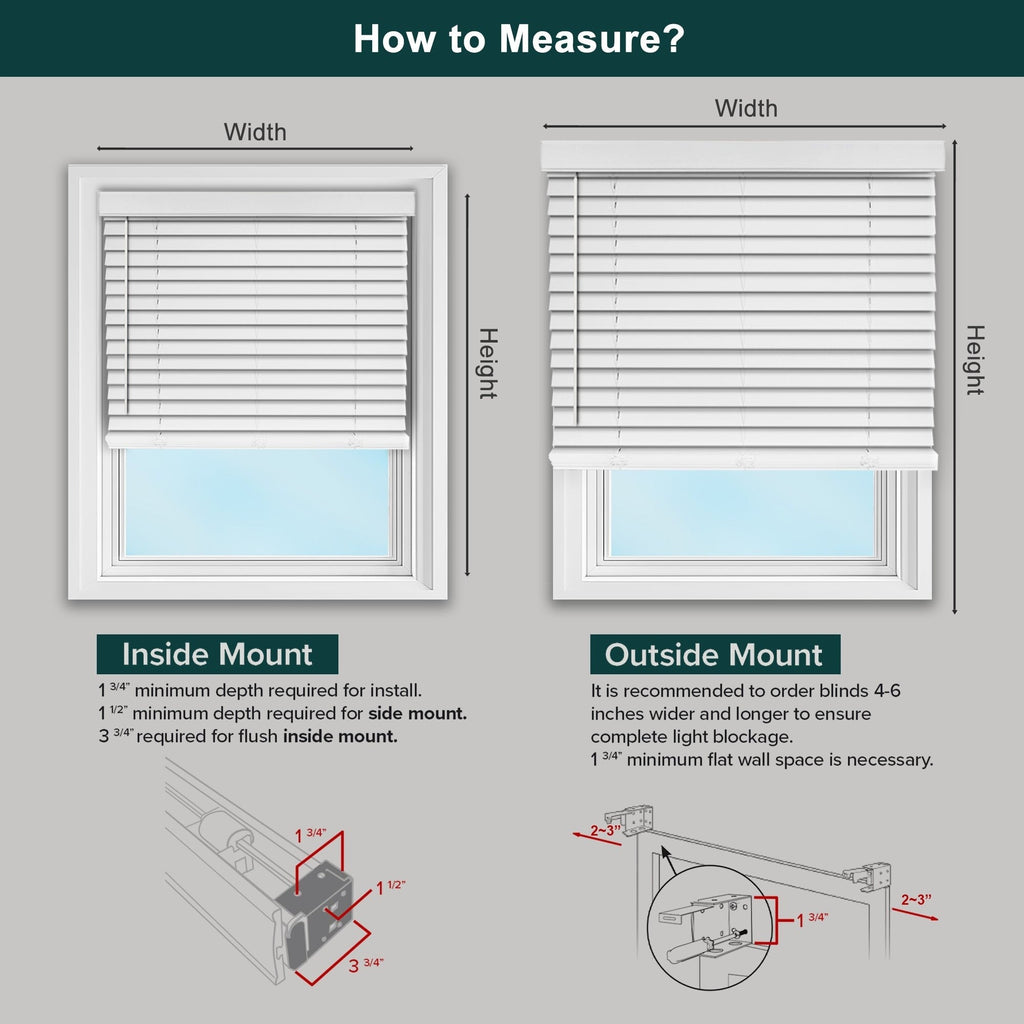 Chicology Basic White Cordless Faux Wood Blinds