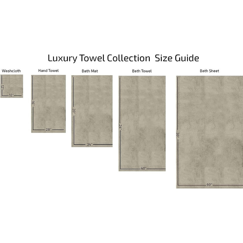 CTT %100 Turkish Cotton Towel Set 8 or 9 Pcs Quick Dry and Absorbent