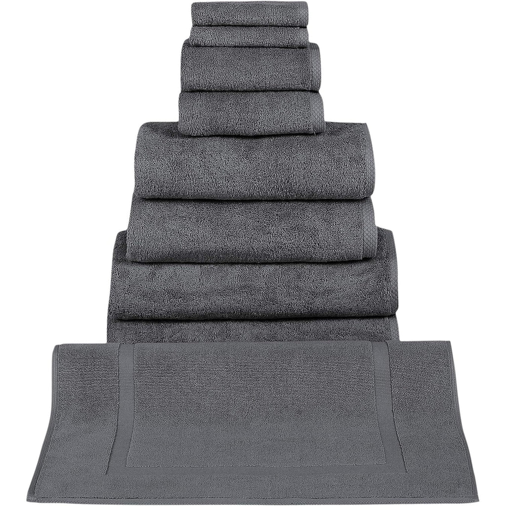 CTT %100 Turkish Cotton Towel Set 8 or 9 Pcs Quick Dry and Absorbent