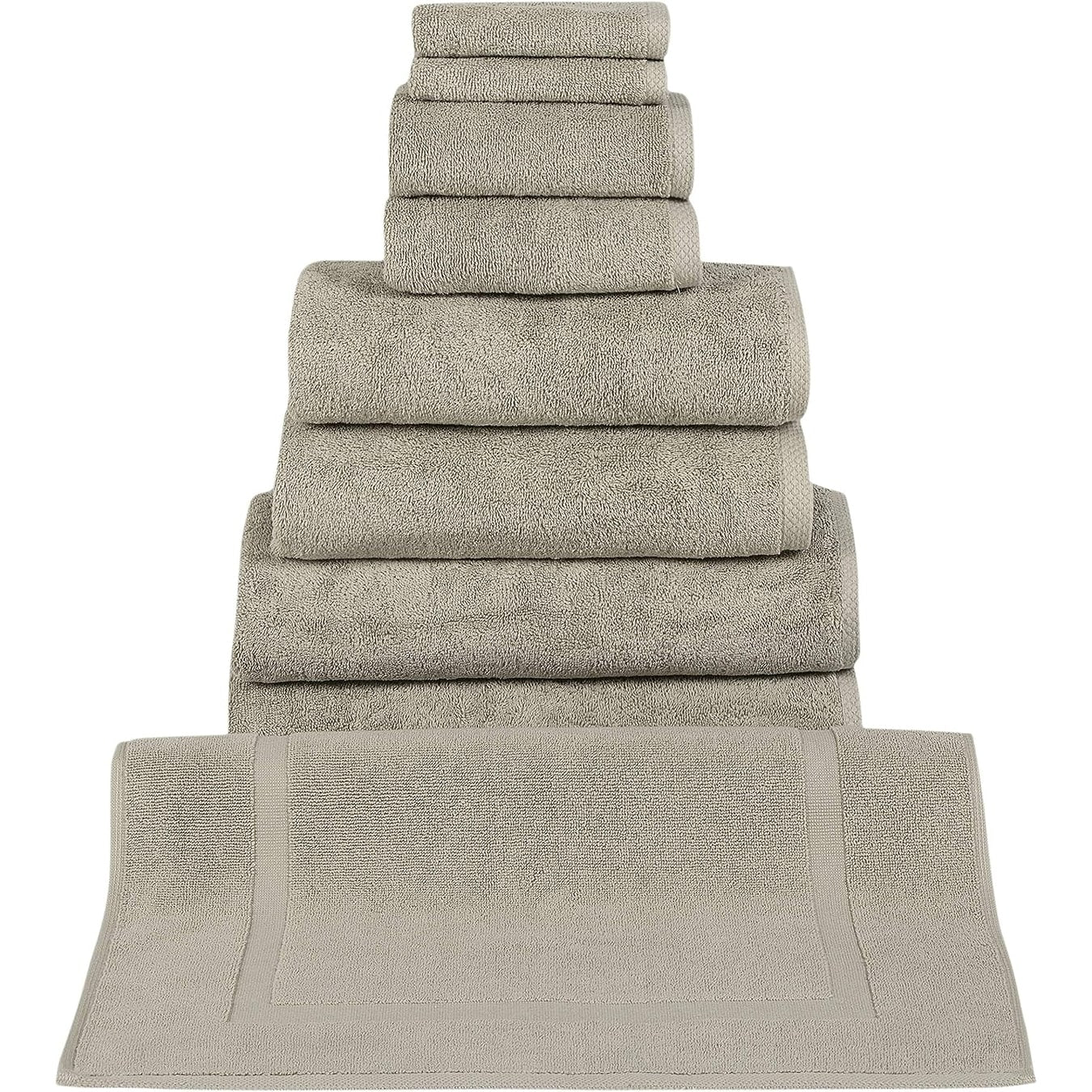 CTT %100 Turkish Cotton Towel Set 8 or 9 Pcs Quick Dry and Absorbent