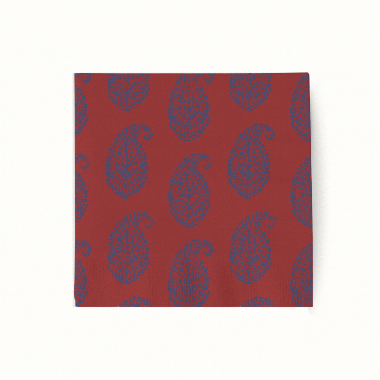 Serviettes à cocktail Peter Dunham + Hudson Grace Red Starburst et Kashmir, lot de 50