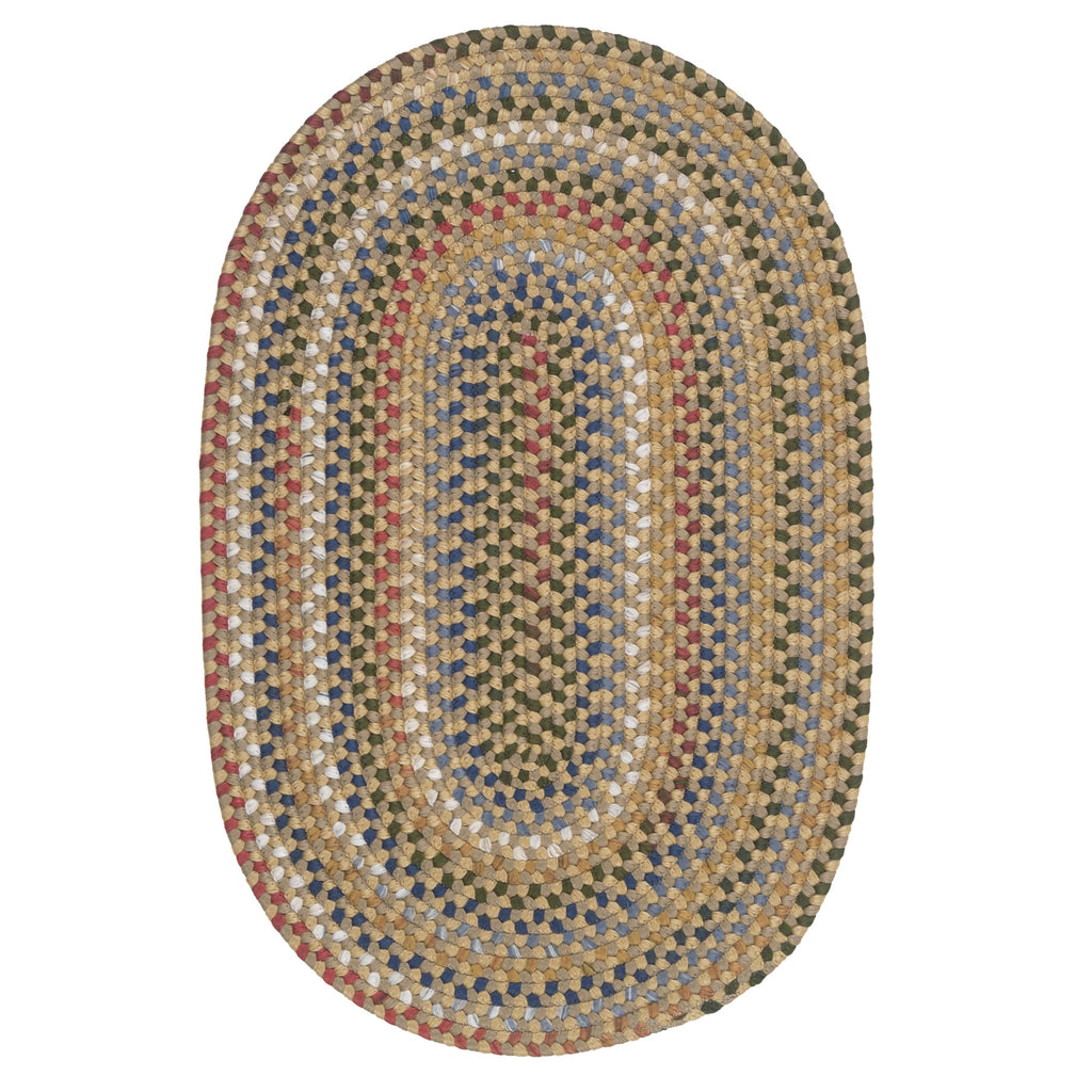 Colonial Mills Wayland Handmade Farmhouse Multicolor Braided Oval Rug