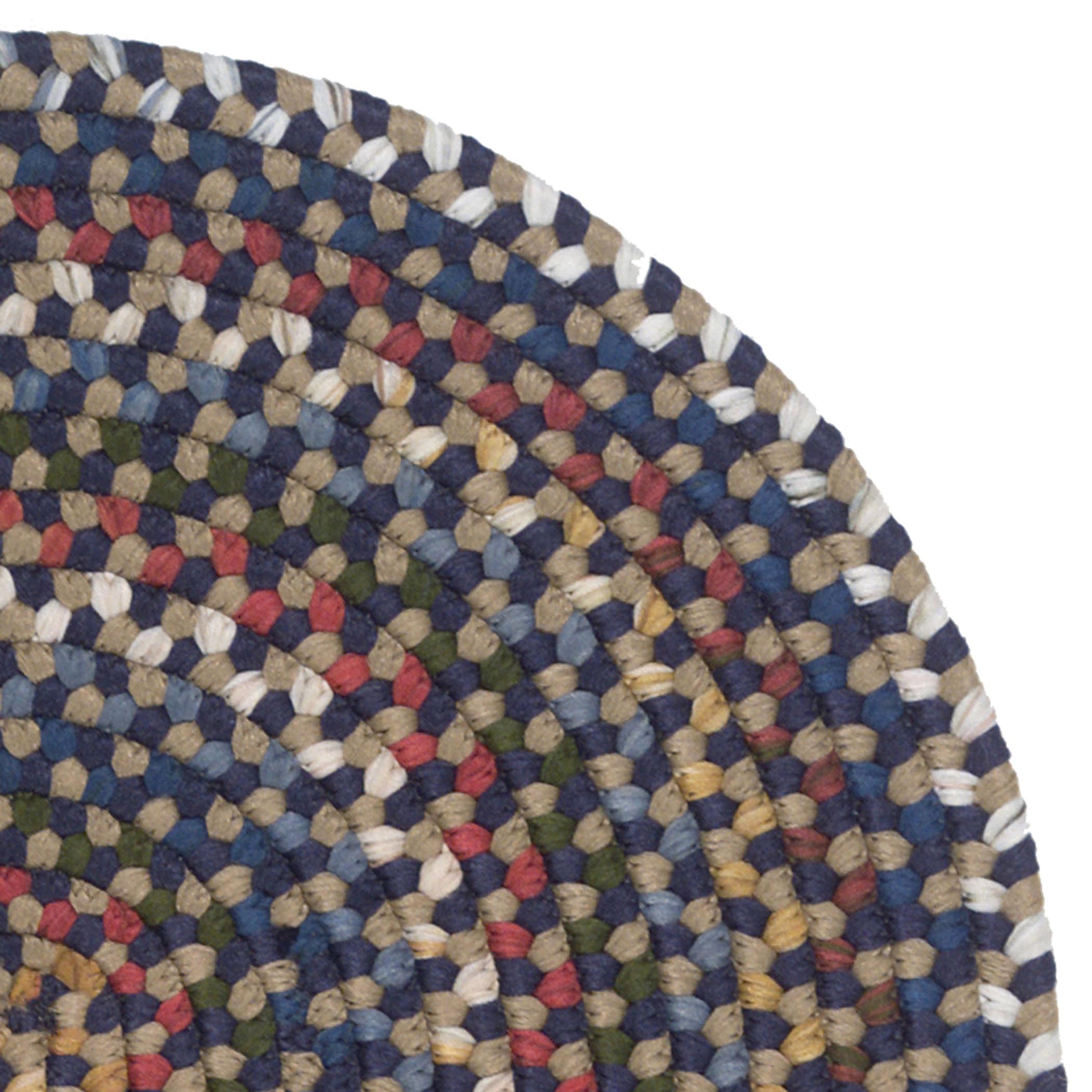 Colonial Mills Wayland Handmade Farmhouse Multicolor Braided Oval Rug