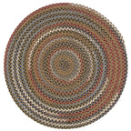 Colonial Mills Wayland Rustic Farmhouse Braided Multicolor Round Rug