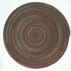 Colonial Mills Wayland Rustic Farmhouse Braided Multicolor Round Rug