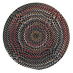 Colonial Mills Wayland Rustic Farmhouse Braided Multicolor Round Rug
