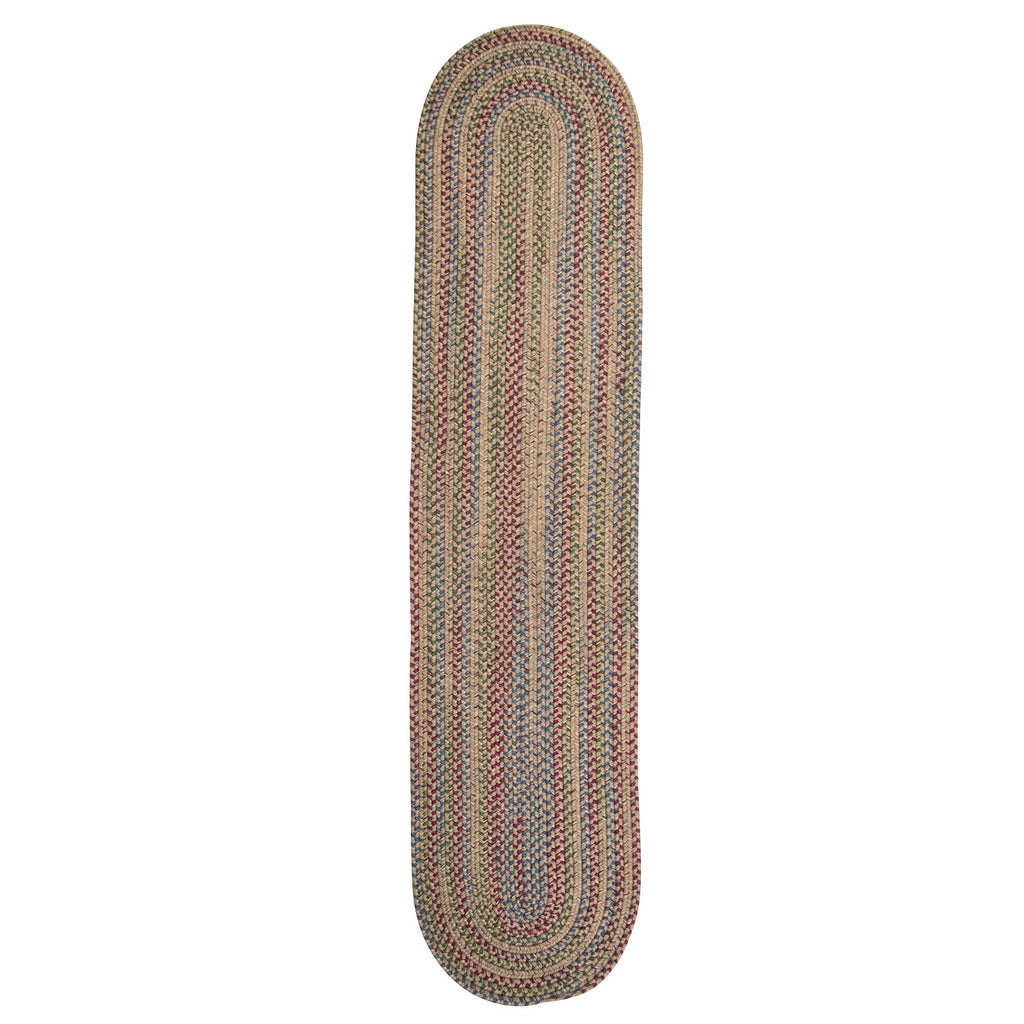 Colonial Mills Worley Multicolor Rustic Braided Handcrafted Runner Rug