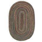 Colonial Mills Worley Rustic Farmhouse Braided Multicolor Oval Rug