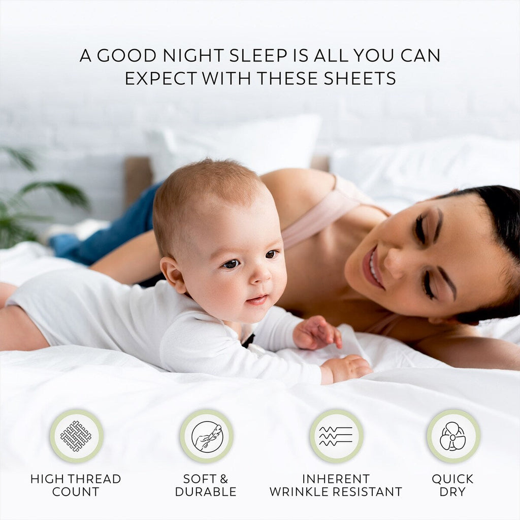 Color Sense 800TC Luxury Cotton-Blend Wrinkle-Resistant Sheet Set