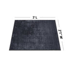 Contemporary Distressed Stripe Machine Washable Area Rug