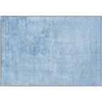 Contemporary Distressed Stripe Machine Washable Area Rug