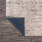 Contemporary Distressed Stripe Machine Washable Area Rug