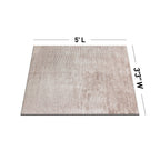 Contemporary Distressed Stripe Machine Washable Area Rug