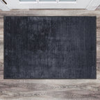 Contemporary Distressed Stripe Machine Washable Area Rug