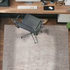 Contemporary Distressed Stripe Machine Washable Area Rug