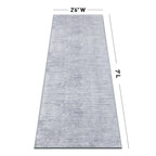 Contemporary Distressed Stripe Machine Washable Area Rug
