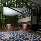 Contemporary Geometric Reversible Plastic Outdoor Rugs