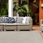 Contemporary Solid Indoor/Outdoor Area Rug