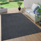Contemporary Solid Indoor/Outdoor Area Rug