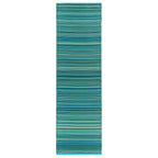 Contemporary Stripe Reversible Plastic Outdoor Rugs