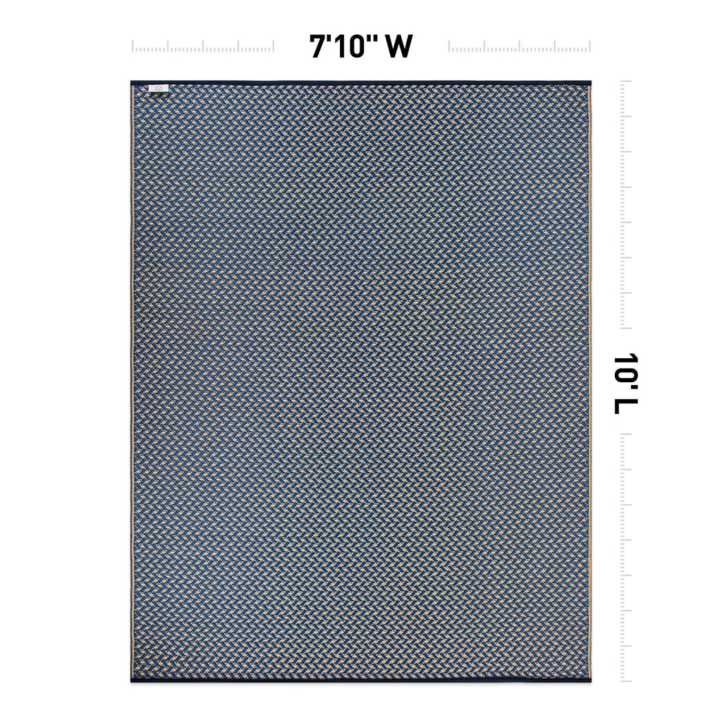 Contemporay Solid Reversible Plastic Outdoor Rugs