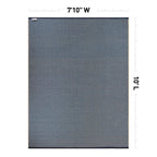 Contemporay Solid Reversible Plastic Outdoor Rugs