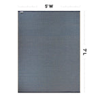 Contemporay Solid Reversible Plastic Outdoor Rugs