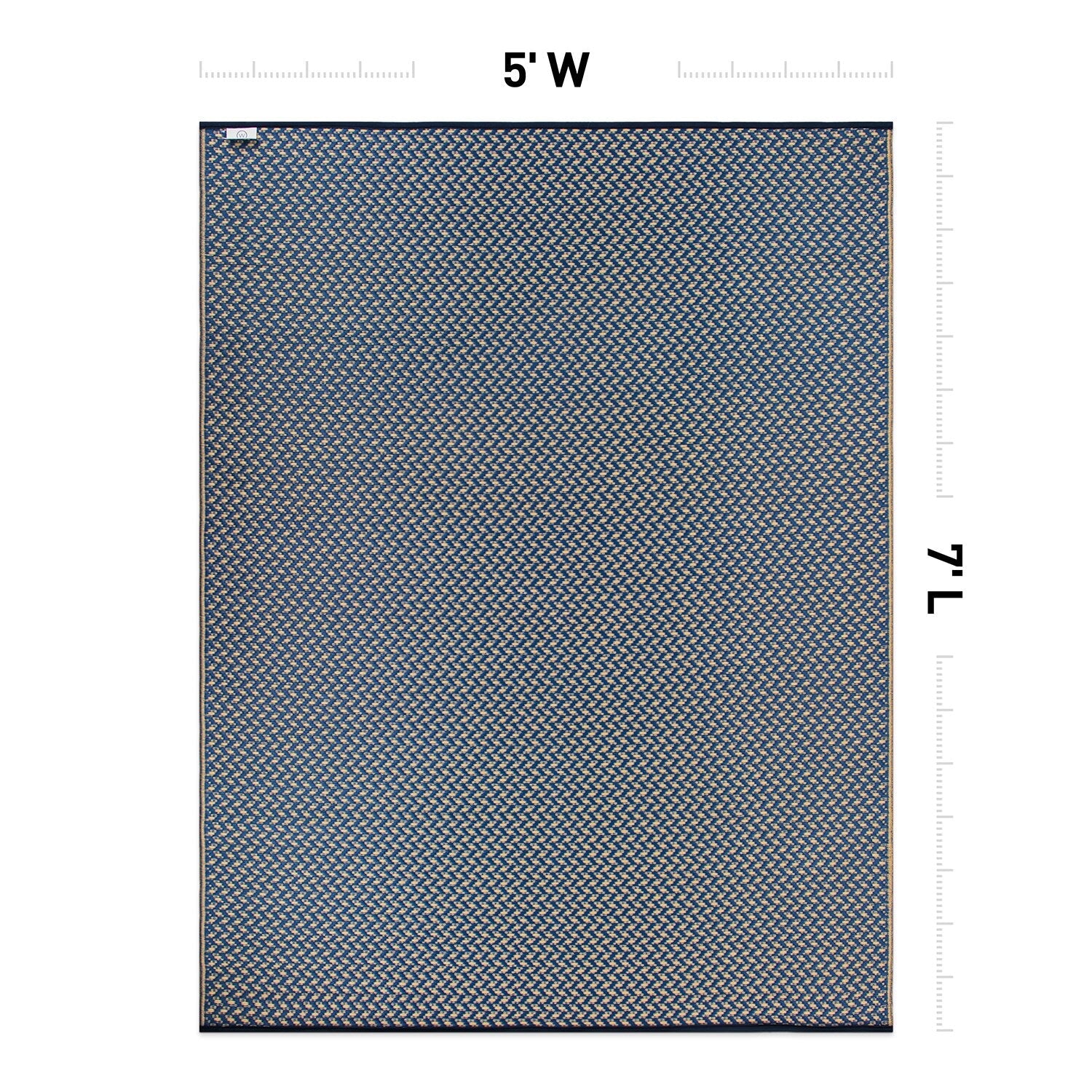 Contemporay Solid Reversible Plastic Outdoor Rugs