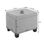 Convenience Concepts Madison Storage Ottoman