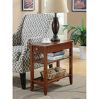 Convenience Concepts American Heritage 1 Drawer Chairside End Table with Shelves