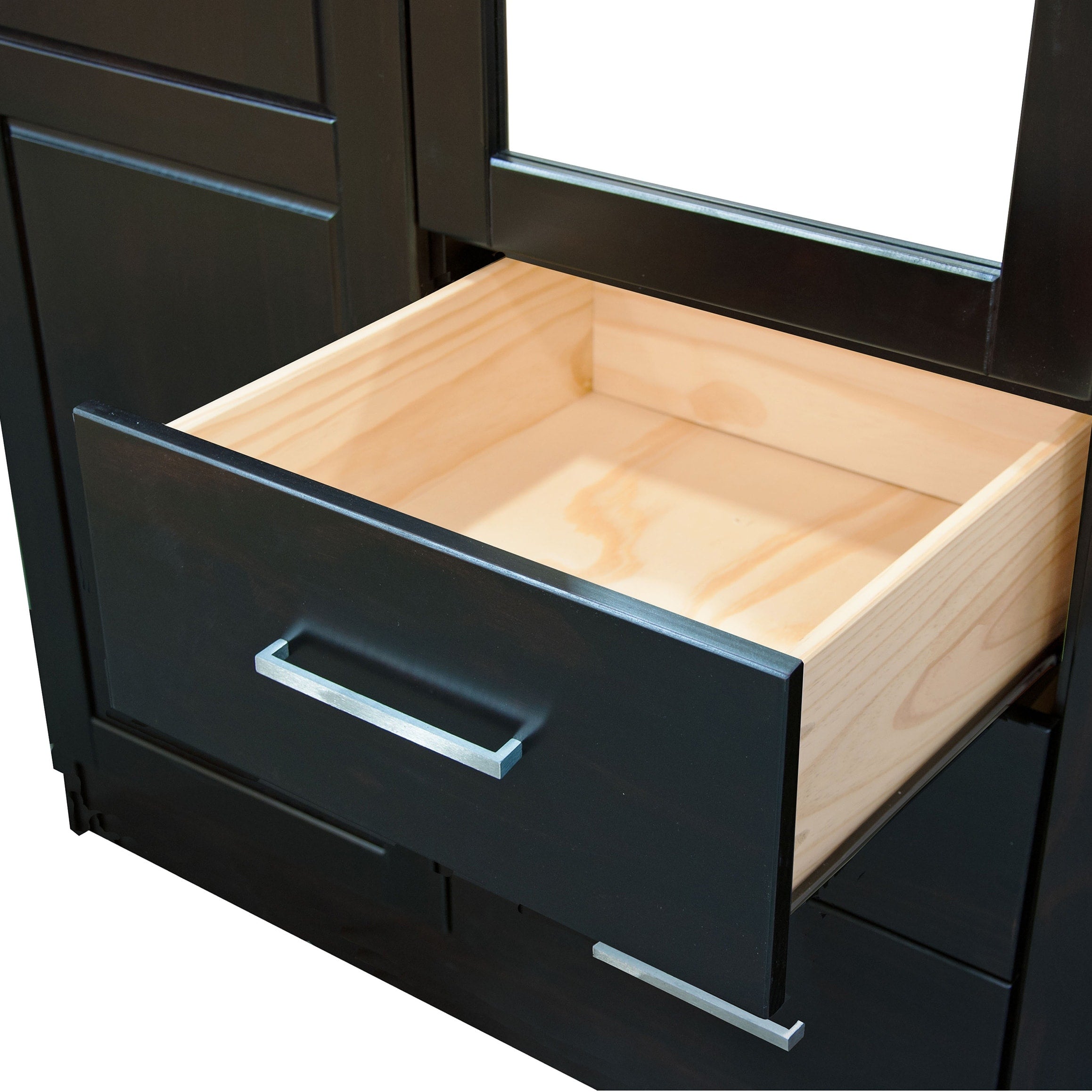 Armoire penderie 3 portes Cosmo 100 % bois massif de Palace Imports avec portes en bois massif ou en miroir