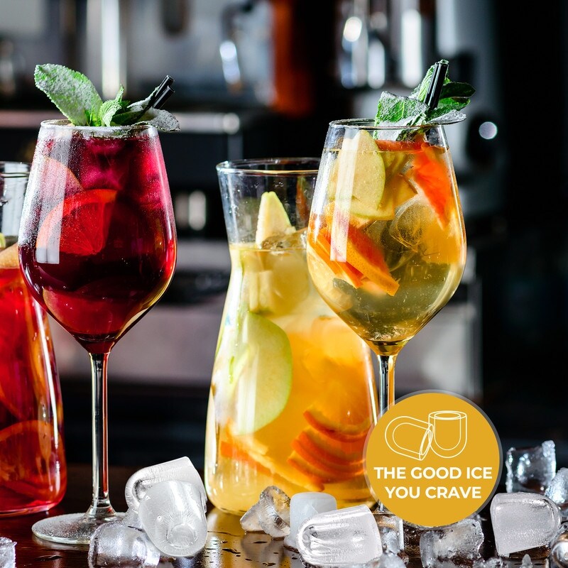 Countertop Ice Maker with Ice Scoop and Basket, 9 Cubes in 6 Mins, 26.5lbs/24h, 2 Sizes of Bullet Ice, Self-Cleaning