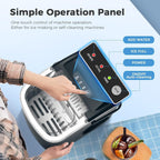 Countertop Portable Ice Maker with Self-cleaning ,9 Bullet Ice Cubes in 6 Mins, Comes with Ice Basket and Ice Scoop