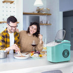 Countertop Portable Ice Maker with Self-cleaning ,9 Bullet Ice Cubes in 6 Mins, Comes with Ice Basket and Ice Scoop