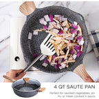 Country Kitchen Non-Stick Cast Aluminum Cookware Set - Durable Kitchen Cookware for Everyday Cooking, 6-11 Pc