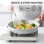 Country Kitchen Non-Stick Cast Aluminum Cookware Set - Durable Kitchen Cookware for Everyday Cooking, 6-11 Pc