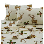 Cozy Flannel Novelty and Holiday Printed Extra Deep Pocket Sheet Set