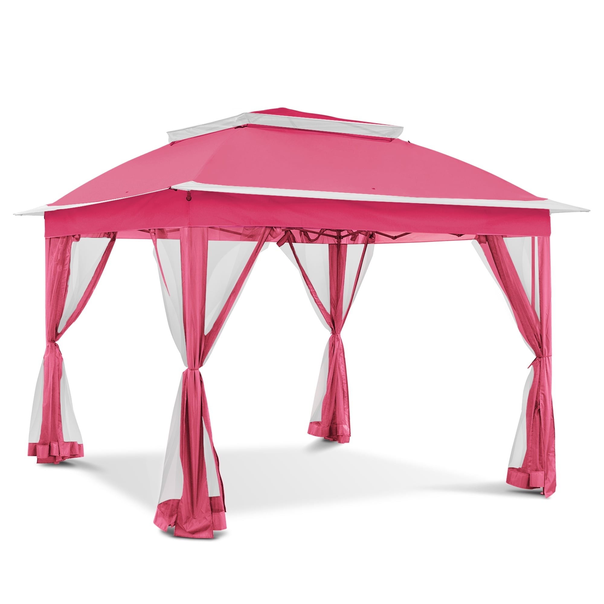 Gazebo escamotable en acier Cozywor de 11 pi x 11 pi avec moustiquaire