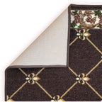 Custom Size Fleur De Lis 26 Inch Wide Non-Slip Stair Runner Rug