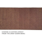 Custom Size Solid Design Beige,Brown,Red Color Non-Slip Rubber Backing- 26 Inch Wide x Your Choice of Length Runner Rug