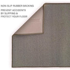 Custom Size Solid Design Beige,Brown,Red Color Non-Slip Rubber Backing- 26 Inch Wide x Your Choice of Length Runner Rug