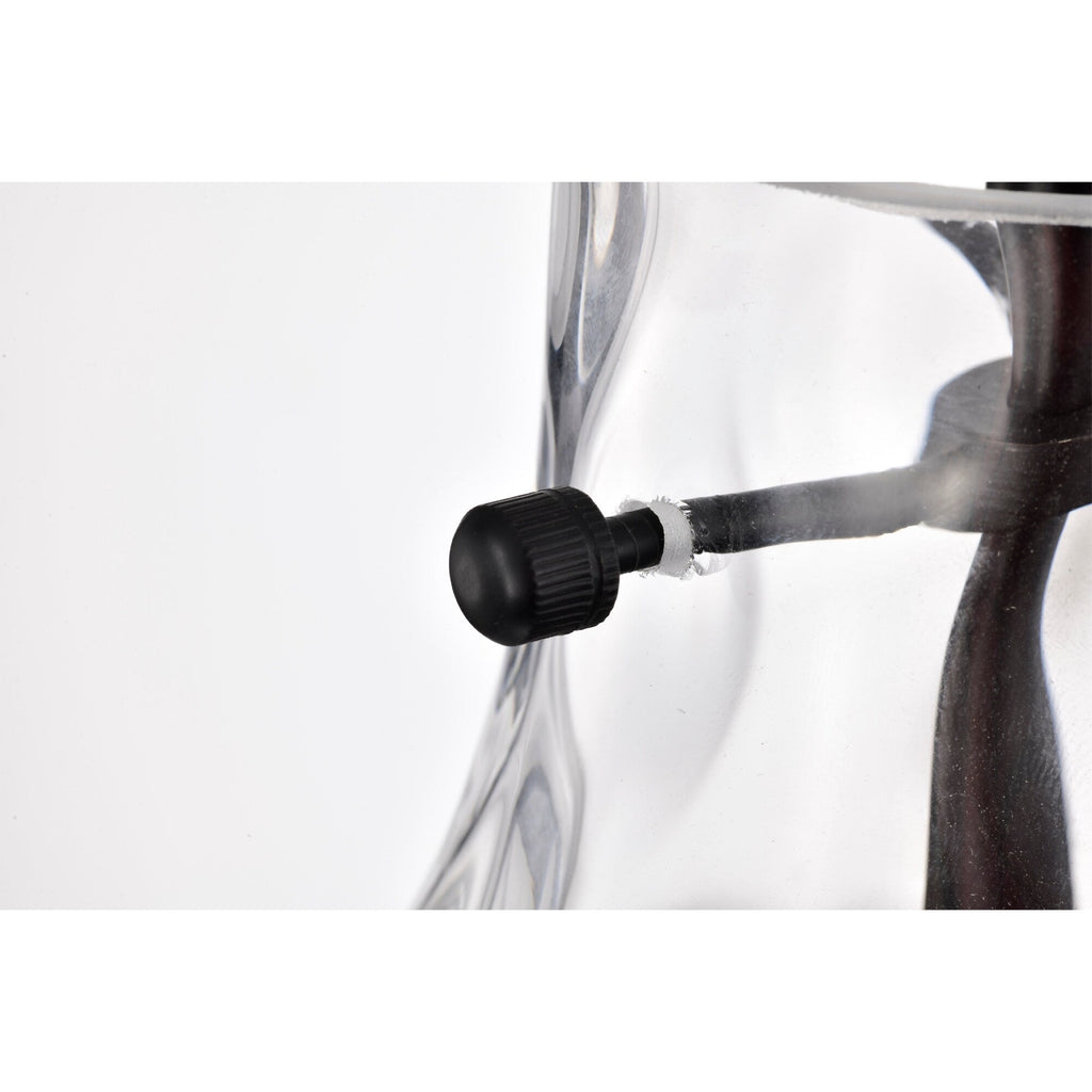 Daelan Clear Dimpled Glass Single Light Pendant Light - 12in