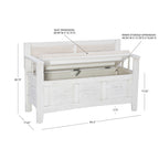 Banc d'entrée de rangement à plateau rabattable en bois de dahlia